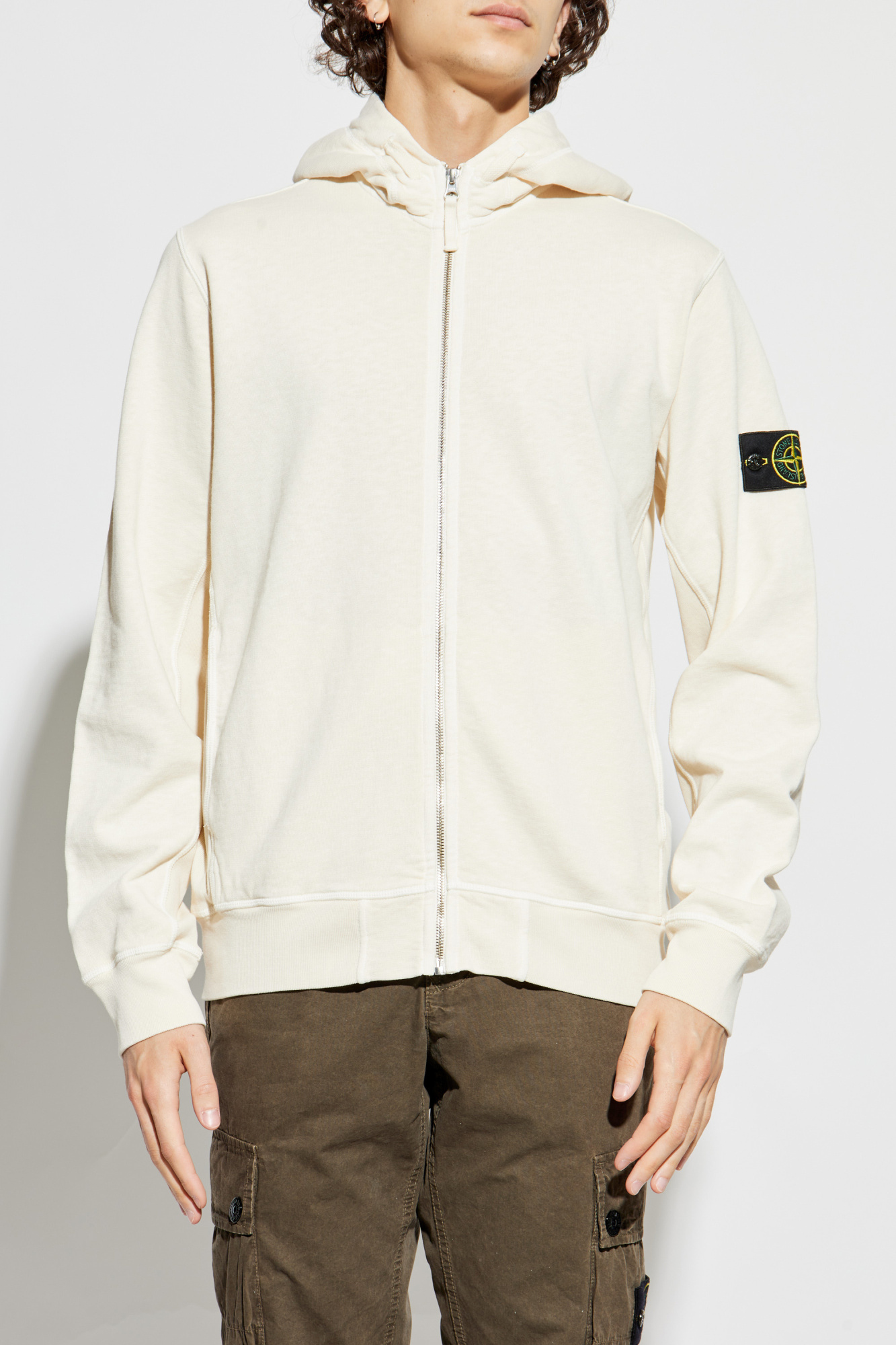 【Stone 】HOODIE SWEATER◆K1S156100021S0060 Stone Island Compass-badge Hoodie | Black | FARFETCH